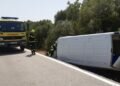 Accidente de trafico en la carretera de Benalup
