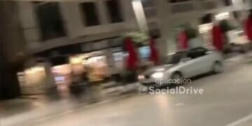 Gran susto en Rota causado por un coche que sembró el caos en calles peatonales