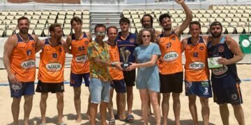 El Cádiz Arena acoge el cierre del Campeonato de Andalucía de balonmano playa