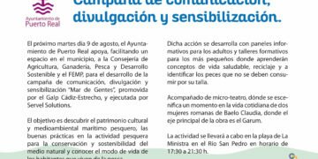 Puerto Real: La playa de La Ministra del Río San Pedro acoge la campaña divulgativa y de sensibilización ‘Mar de Gentes’