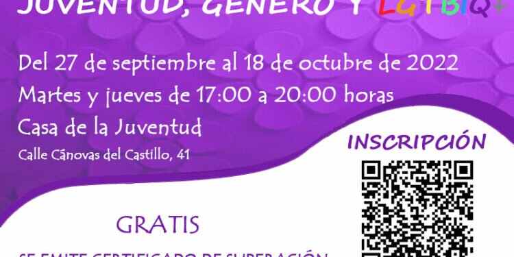 Abierto el plazo para el taller Juventud, Género y LGTBIQ+