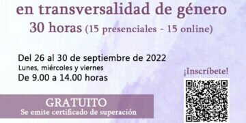 Abierto el plazo de inscripción para la segunda edición del curso ‘Formación en transversalidad de género para profesionales’