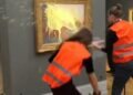 Unos activistas lanzan puré de patatas contra «Los almiares» de Monet en Alemania