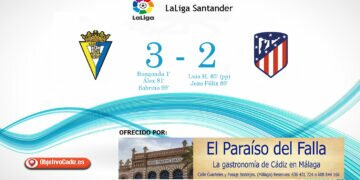 Partidazo del Cádiz y deja KO al Atc Madrid