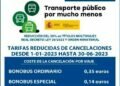 El Ayuntamiento amplía hasta junio la reducción temporal del precio del bonobús, que sube hasta el 50 por ciento
