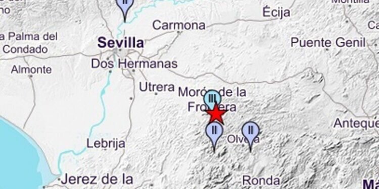 Registrado un seísmo en Sevilla