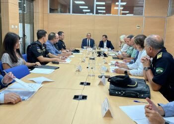 Reunión de la Junta Local de Seguridad para la Regata de Grandes Veleros 2023, que se celebrará en la capital gaditana del 6 al 10 de septiembre